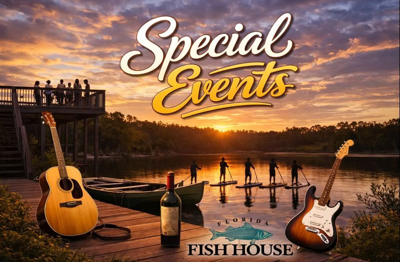 View upcoming Special Events at Old Florida Fish House
