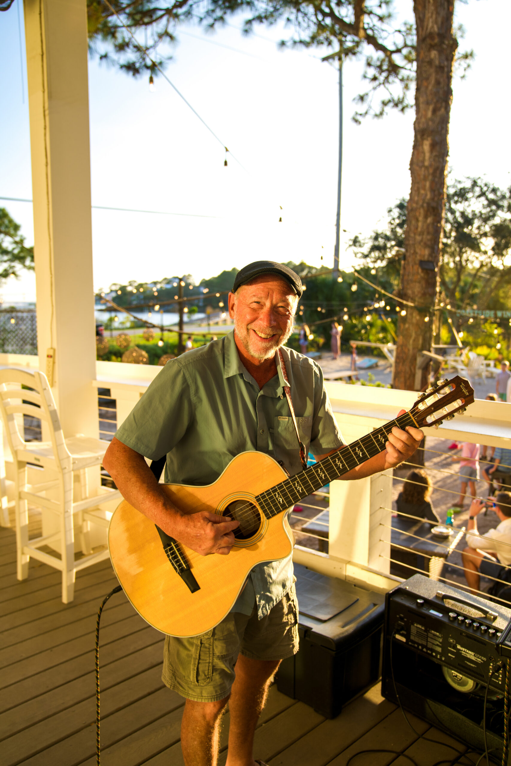 Russel playing Guitar at Coastside